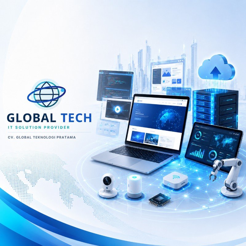 Ilustrasi ekosistem solusi teknologi GlobalTech